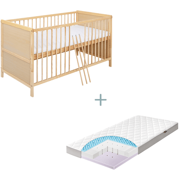 kindsgard Kinderbett godnat 70 x 140 cm natur x Dr. Lübbe Air Premium 70 x 140 cm