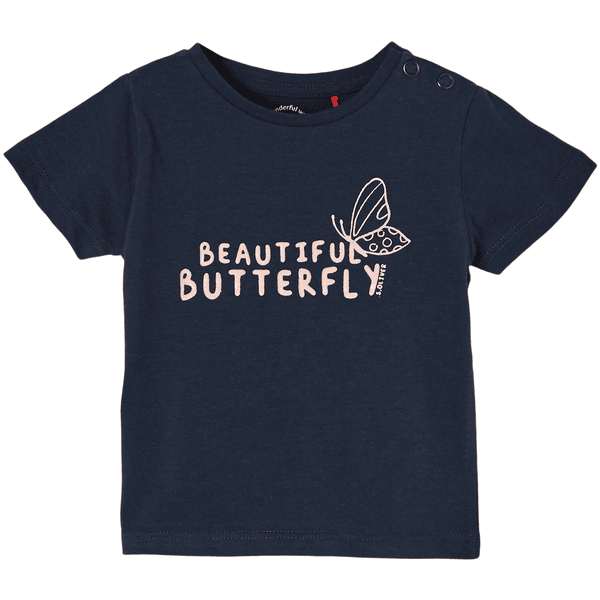 s.Oliver T-Shirt Butterfly blau