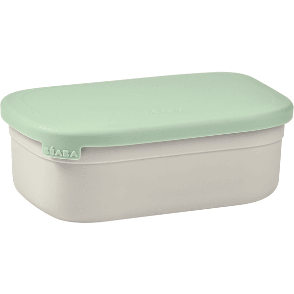  BEABA  ® Roestvrij stalen lunch box - velvet grijs/ framboos groen