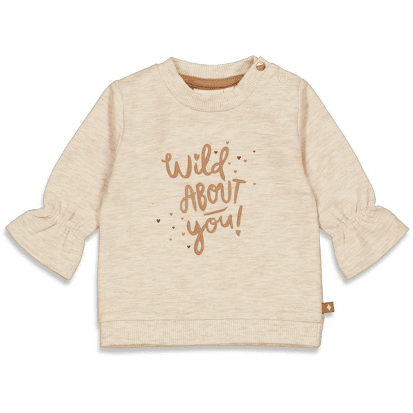 Feetje Sweatshirt Wild At Heart Off white Melange