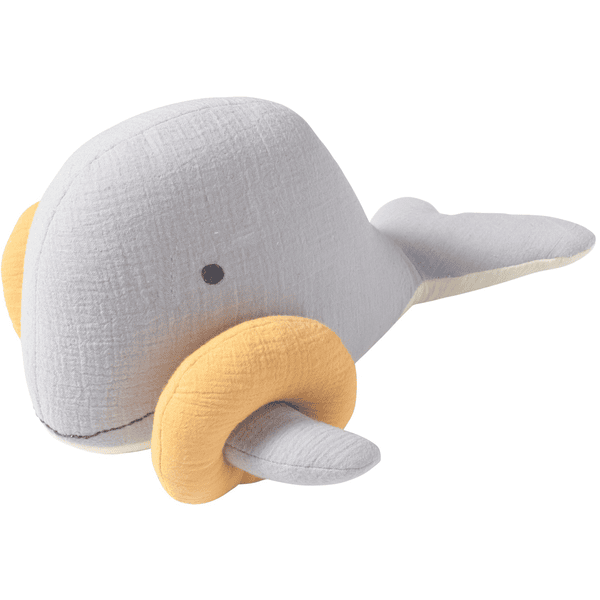 Nordic Coast Company Cuddly Toy Muslin Whale Bobby