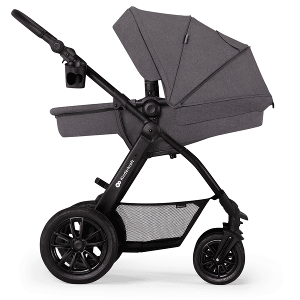 Kinderkraft Carro de bebé combi 3 en 1 XMOOV dark grey 