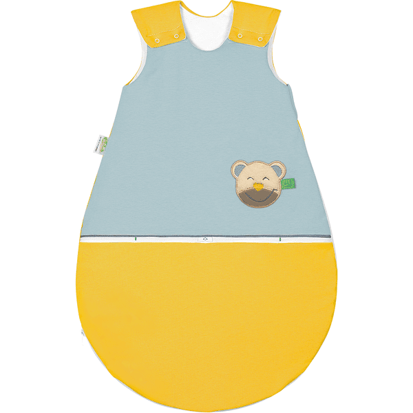 Odenwälder Saco de dormir para bebé mucki AIR color-blocking mustard