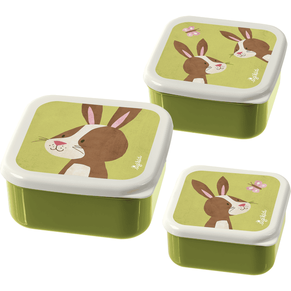 sigikid ® Snackboxes Set di 3 coniglietti Forest 