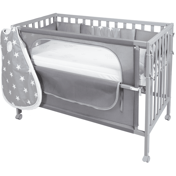 roba Room Bed Cosleeper Safe asleep® Little Stars pinkorblue.nl