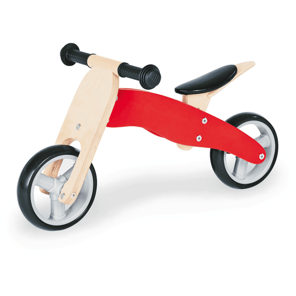 Pinolino Mini Laufdreirad Charlie, rot/natur