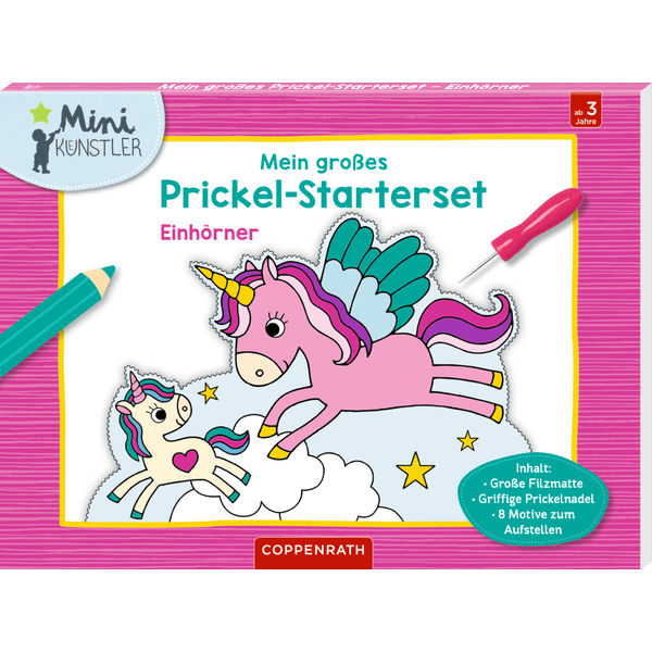 Coppenrath Mit store prikkende startsæt: Unicorns - mini artists