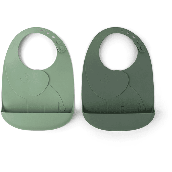 Done by Deer ™ Haklapp Peekaboo Elphee grön, 2-pack