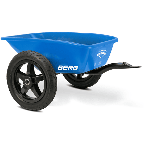 BERG Go-Kart Anhänger L Blau inkl. Anhängerkupplung