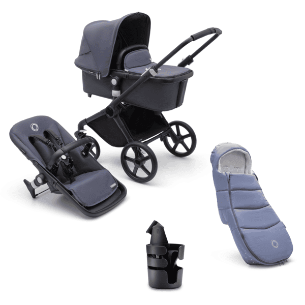 bugaboo Kinderwagen Fox Cub Compleet Black /Stormy Blue