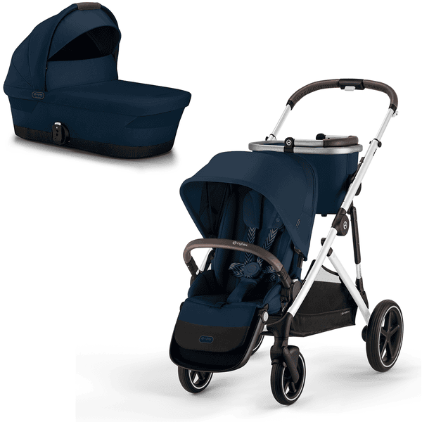 cybex GOLD Kombikinderwagen Gazelle S Silver Ocean Blue