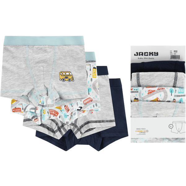 JACKY Caleçon boxer enfant lot de 4