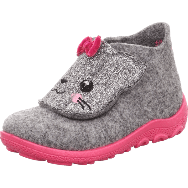 superfit Happy slipper gris claro/rosa (mediano)