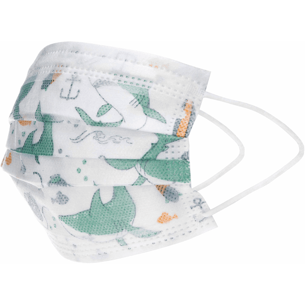 Nûby engangs hverdagsmaske i en pakke 10, mund-næse beskyttelse børn 4-12 år, 3-lags til - pinkorblue.dk