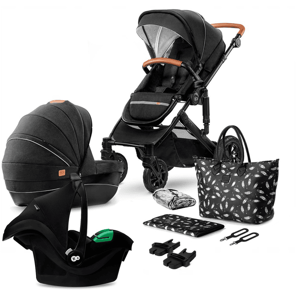 Kinderkraft PRIME Lastenvaunut 3in1 MINK PRO Venezian Black 