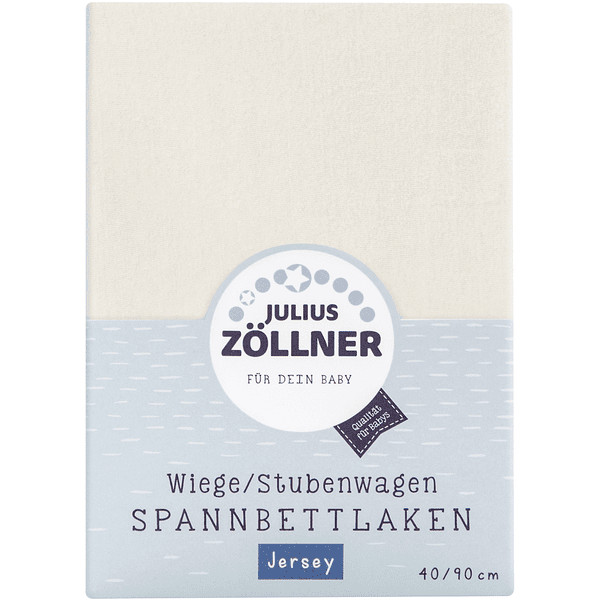 JULIUS ZÖLLNER Spannbetttuch Jersey für Wiege ecru