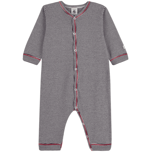 Petit Bateau Pyjama dors bien b b sans pied rayures bleu smoking