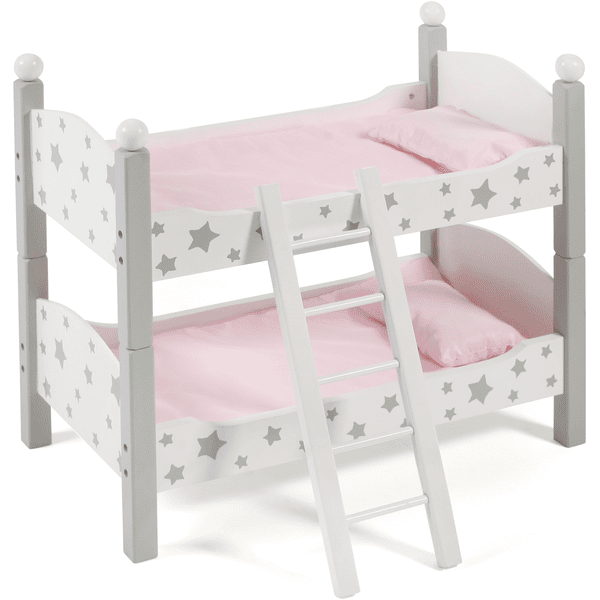 BAYER CHIC 2000 Cama litera de juguete Stars gris madera