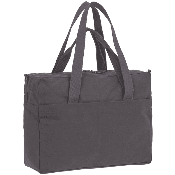 LÄSSIG Sac à langer Green Label coton Essential Bag anthracite