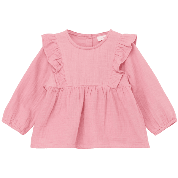 s. Olive r Blouse en mousseline rose