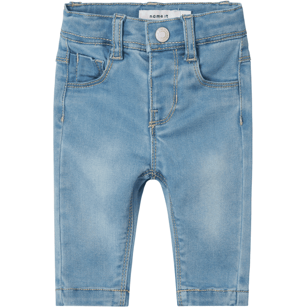 name it Light Dżinsy Slim Nbfsalli Blue Denim