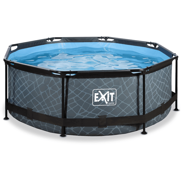 EXIT Stone Pool ø244x76cm – Grau