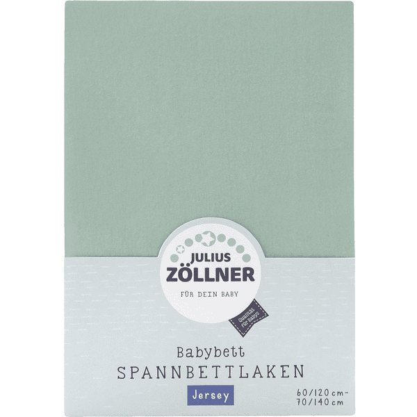 JULIUS ZÖLLNER Spannbetttuch Jersey salbei 70 x 140 cm