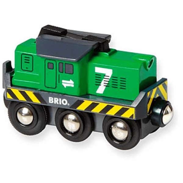 BRIO® WORLD Holzeisenbahn Batterie - Frachtlok 33214