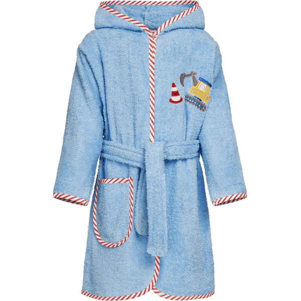 Playshoes Frotte-Bademantel Bagger blau