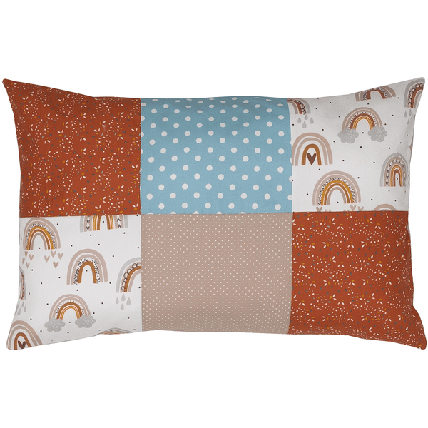 Ullenboom Taie d'oreiller patchwork arc-en-ciel 40x60 cm 