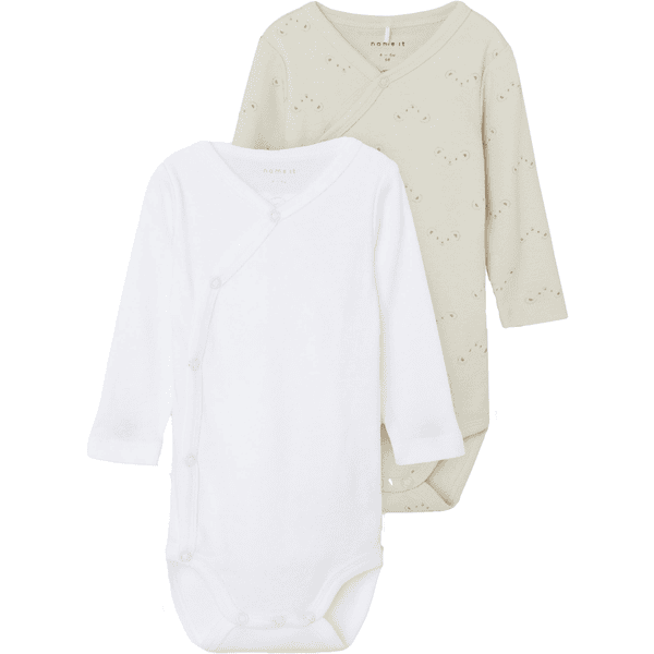 name it Swaddling bodysuit 2-pack Rainy Day