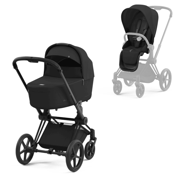 cybex PLATINUM Kombikinderwagen New Priam Priam Matt Black Sepia Black