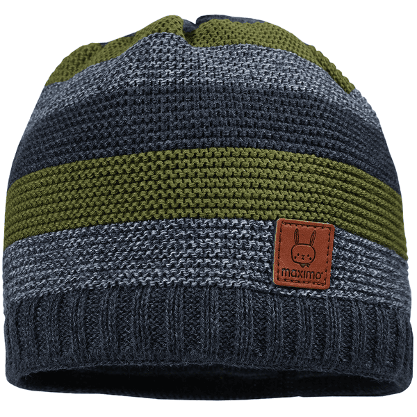 Maximo Beanie Blockringle karbon smeltet / greucarbon 