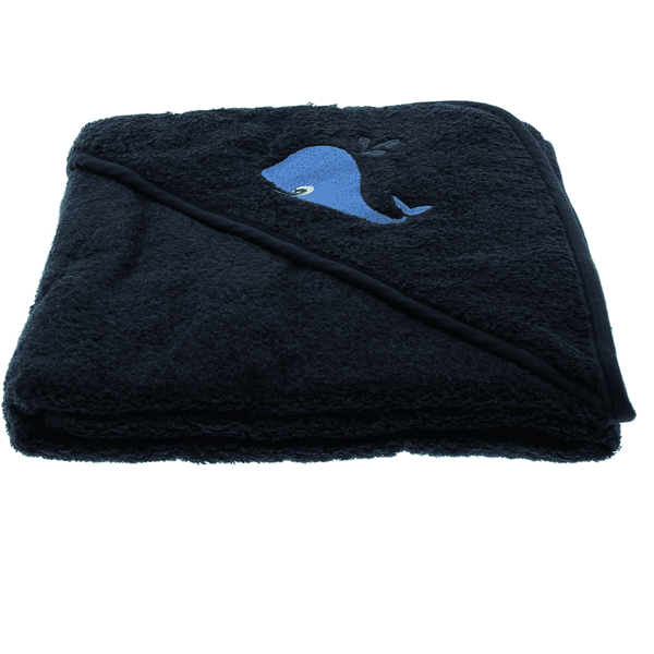 pippi Toalla de baño con capucha azul marino