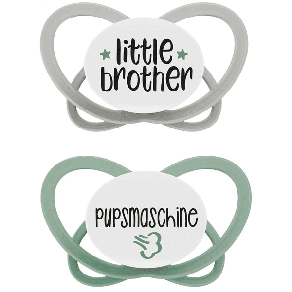 nip ® Soother My Butterfly Green Special Edition, storlek 3 (16 - 32 månader), little bror / pruttmaskin