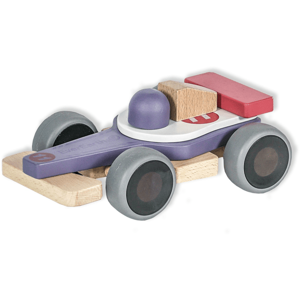 EverEarth® Figurine voiture de course enfant bois