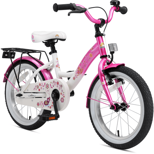 Bikestar Premium Sikkerheds Børnecykel 16" Klassik Pink-Hvid