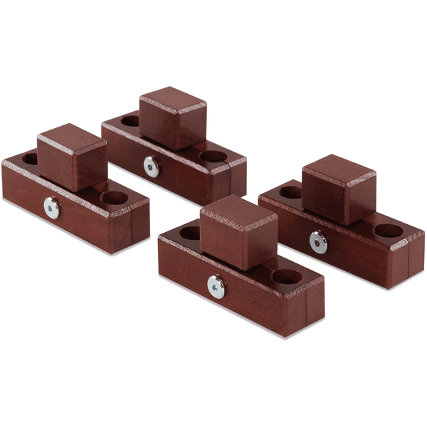 babybay ® Szczęki łączące do kojca pasujące do modelu Original , Midi, Maxi i Boxspring ciemnobrązowy lakierowany