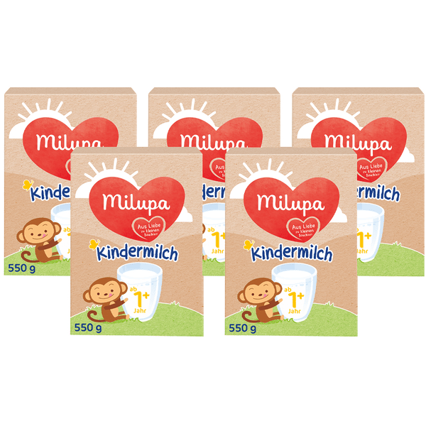 Milupa Milumil Kindermilch 1+ 5 x 550 g ab dem 1. Jahr