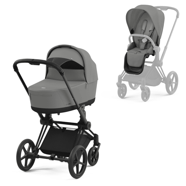 cybex PLATINUM Kombikinderwagen New Priam Priam Matt Black Mirage Grey