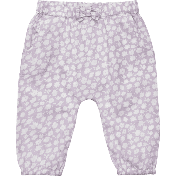 STACCATO  Bukser bløde lilla mønstrede bukser 