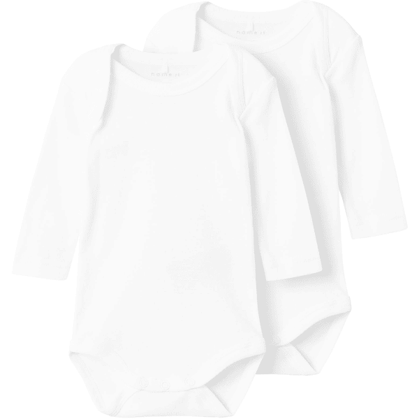 name it Langærmet body 2-pak B right  White 