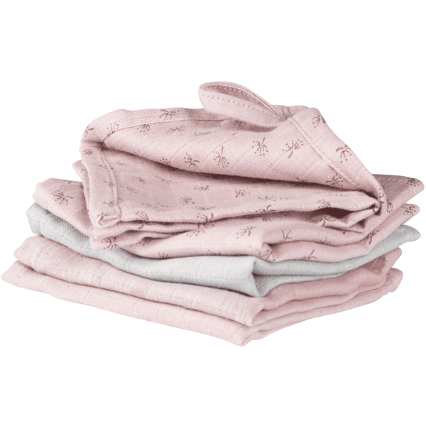 roba Set di 5 Asciugamani da bagno Lil Planet rosa 25 x 25 cm