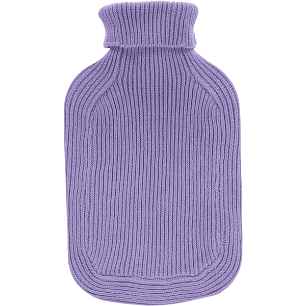 fashy® Wärmflasche 2L mit Rollkragen-Strickbezug in königsblau