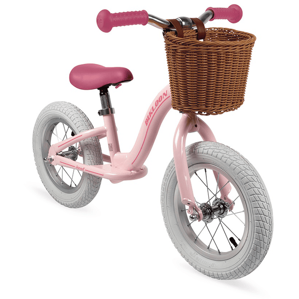 Janod Vintage -Bikloon hjul pink med kurv