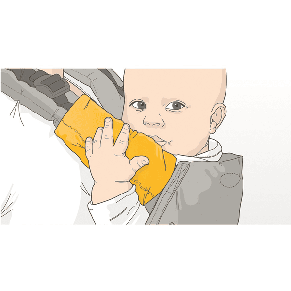 Protège bretelles pour porte bébé écru : Ergobaby