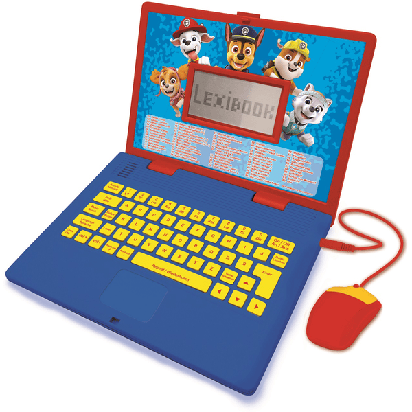 LEXIBOOK Paw Patrol - Zweisprachiger Laptop, Englisch und Deutsch