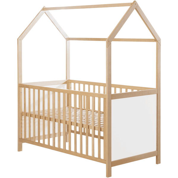 Skandi Hausbett Letto per Bambini a Forma di Casetta 140x200 Legno