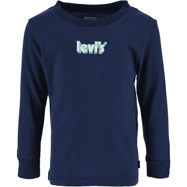 Levi's® Langarmshirt mit Allover-Print dunkelblau