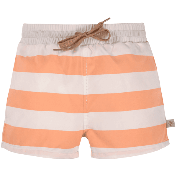 LÄSSIG Badebukse Block Stripes hvit rosa orange 